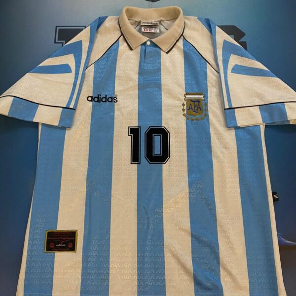 Camiseta de la selección Argentina 1997 10 Aimar talle 4