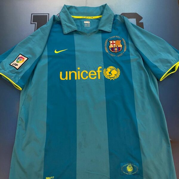 Camiseta alternativa del Barcelona 2007 19 Messi talle XL