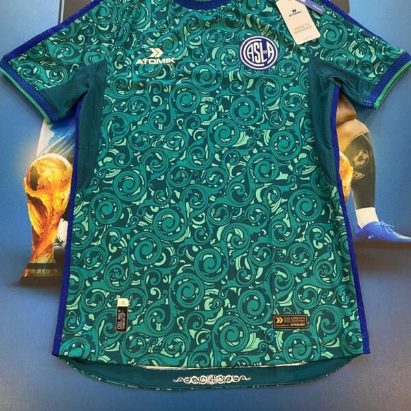 Nueva camiseta arquero de san lorenzo atomik 2026 verde agua