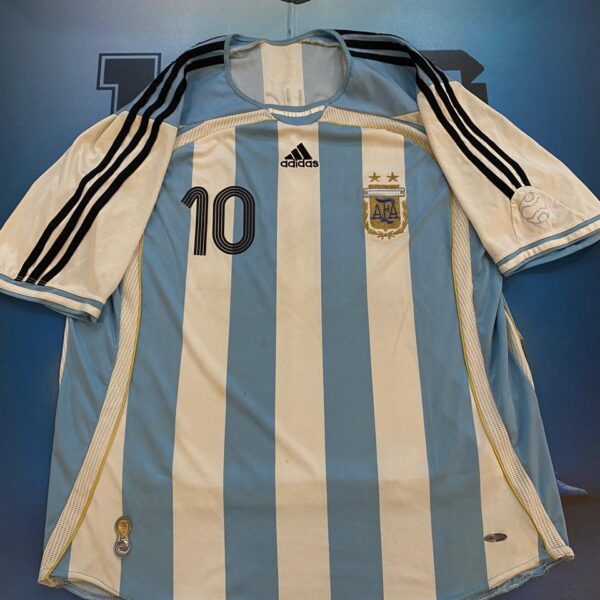 Camiseta de la selección Argentina 2006 10 Riquelme talle L