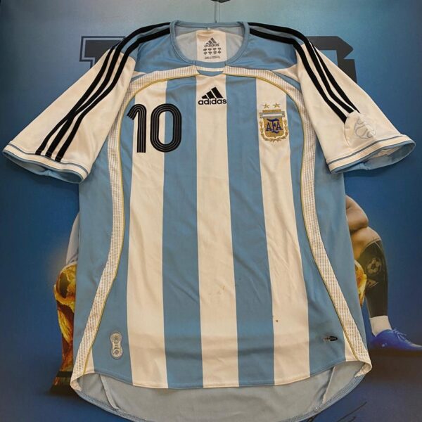 Camiseta de la selección Argentina 2006 10 Riquelme talle S