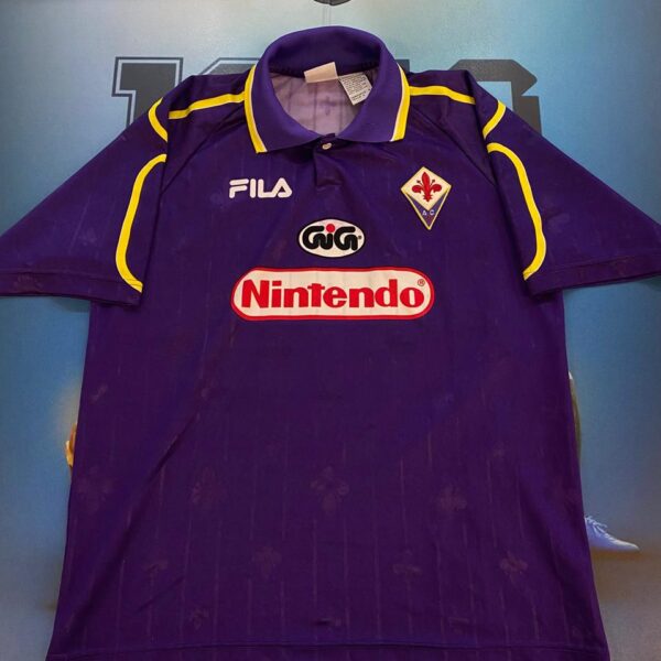 Camiseta de la Fiorentina 1997 1998 9 Batistuta talle L