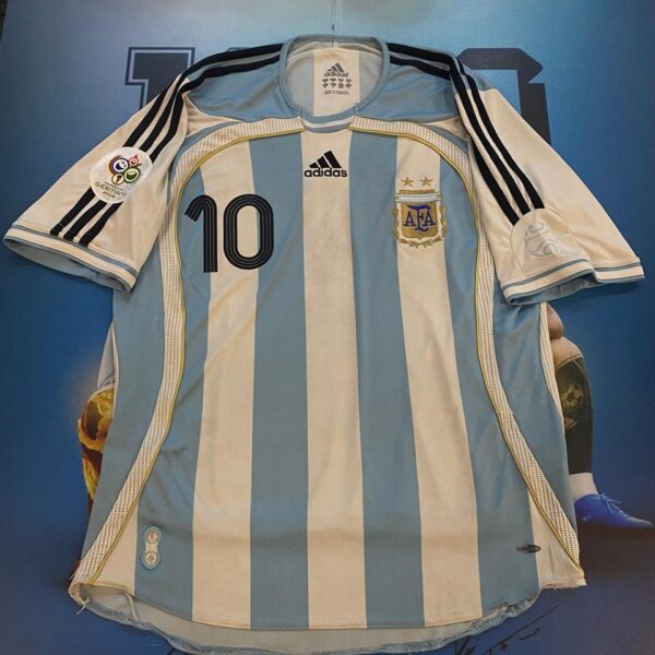Camiseta de la selección Argentina 2006 10 Riquelme talle M