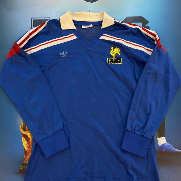 Camiseta mangas largas de la selección de Francia 1986 10 talle 44