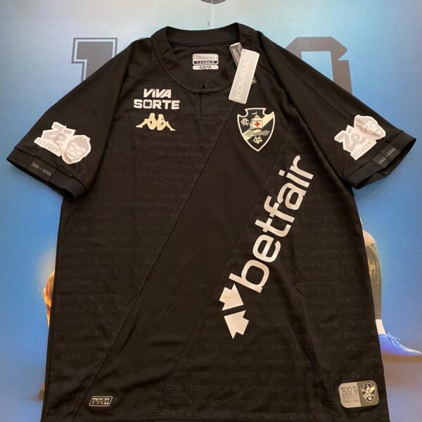 Camiseta de Vasco da Gama 100 años 1 Leo Jardim talle L