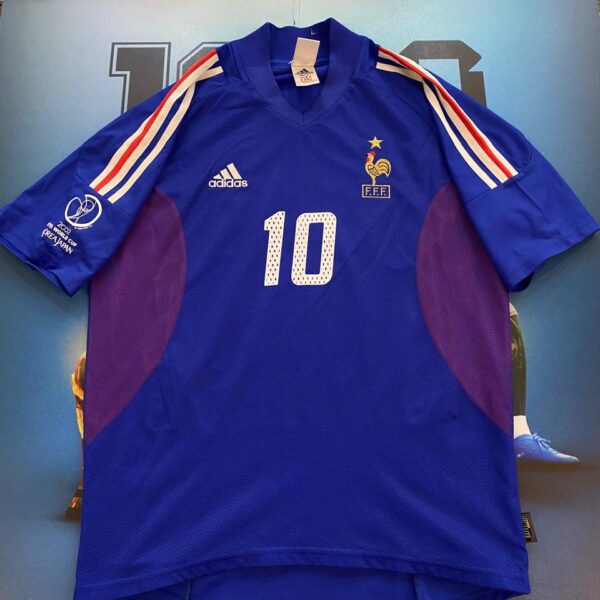 Camiseta de la selección de Francia 2002 10 Zidane talle M