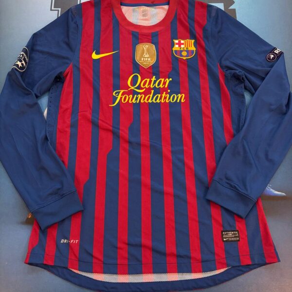 Camiseta del Barcelona utilizada en partido por nada menos que Lionel Messi.