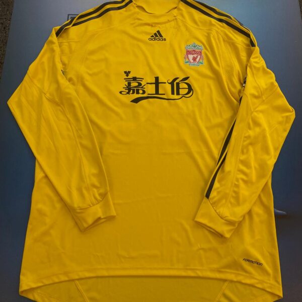 Buzo de arquero del Liverpool Formotion 2009 2010 25 Reina talle XL