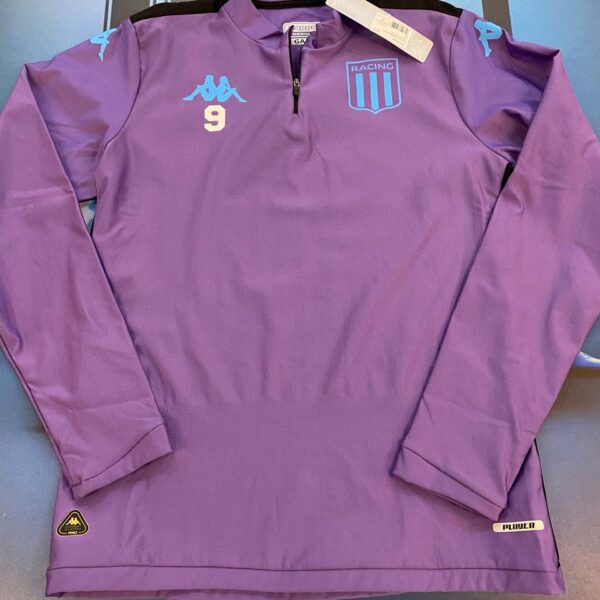 Buzo medio cierre de entrenamiento de Racing Club 9 talle M