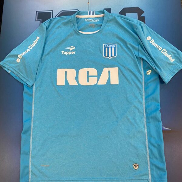 Camiseta alternativa de racing año 2015 talle XXL 22  milito inmaculada