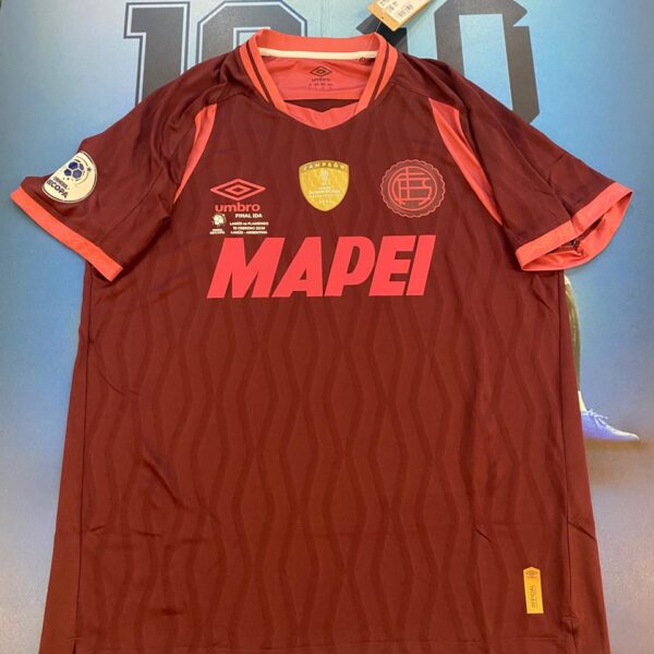 Camiseta de Lanus titular final recopa sudamericana 30 cardozo talle L