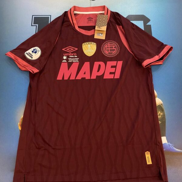 Camiseta de Lanus final Recopa Sudamericana 10 Marcelino Moreno talle M