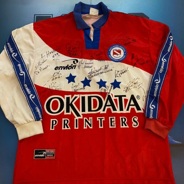 Camiseta mangas largas de argentinos jrs 1999 2000 9 talle 3