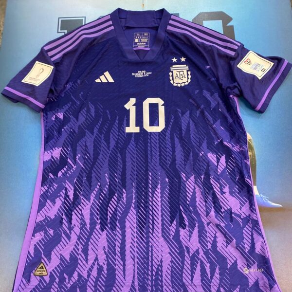 Camieta alternativa de la selección argentina 2022 talle XL 10 messi vs polonia !