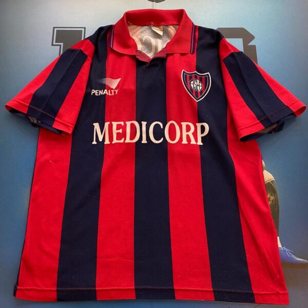Camiseta de San Lorenzo 1994 14 nro pintura talle 10 (L)