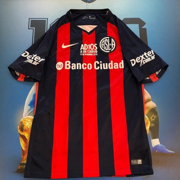 Camiseta de San Lorenzo partido despedida 10 Romagnoli talle S