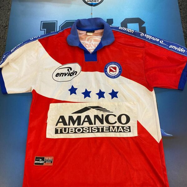 Camiseta de argentinos Jrs año 2000 usada por SANTIAGO KUHL