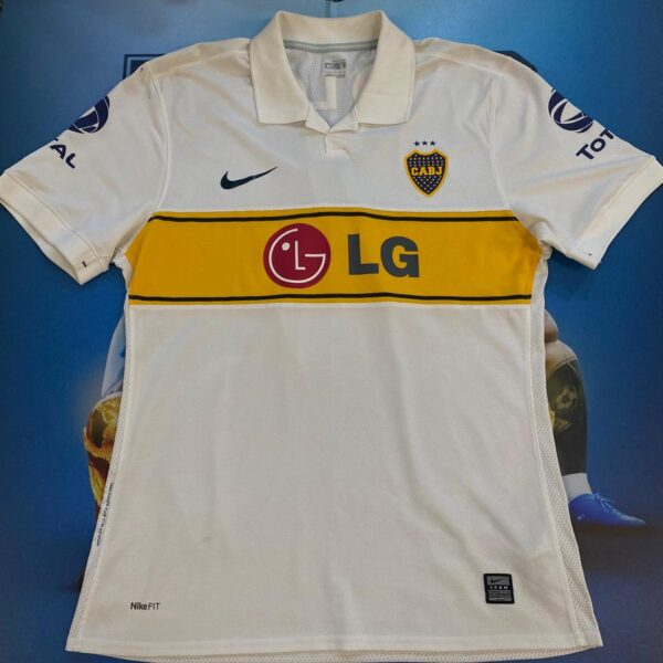 Camiseta alternativa de Boca Juniors año 2009 4 Ibarra versión jugador talle L