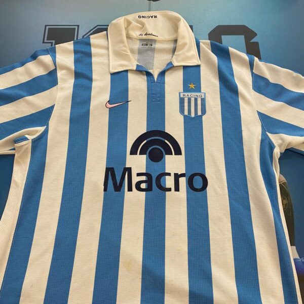 camiseta de racing club año 2006 talle XL jugador 9 sava