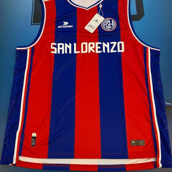 Camiseta de basquet San lorenzo 2026