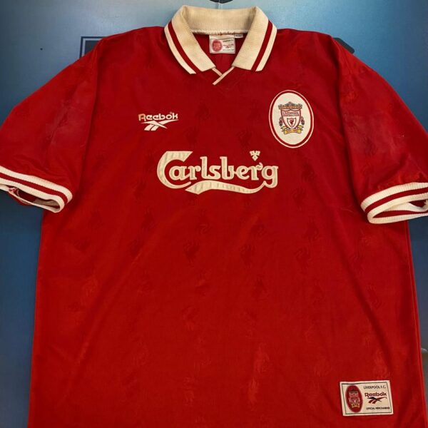 Camiseta del Liverpool 1996 1998 7 McManaman talle XL