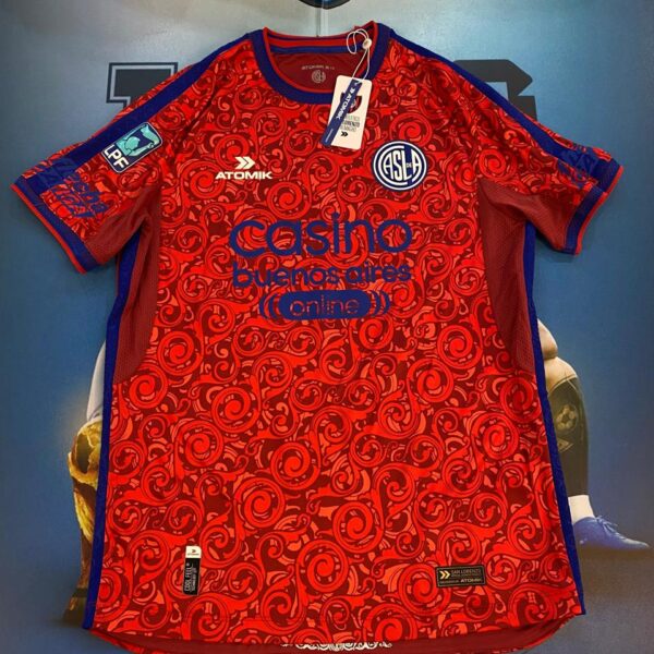 Nueva camiseta arquero de san lorenzo atomik 2026 roja
