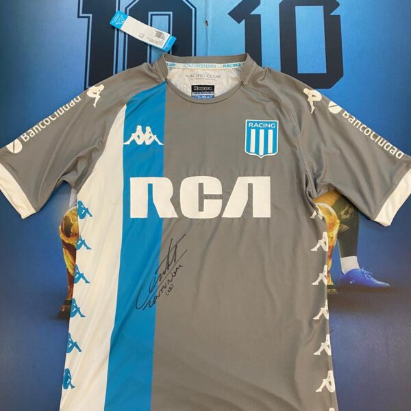 Camiseta de racing alternativa 2018 talle M 22 centurion