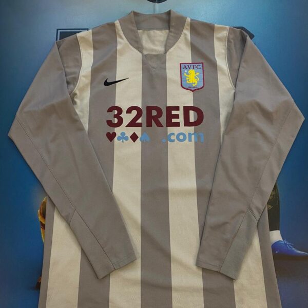 Buzo de arquero del Aston Villa temporada 2007 2008 13 etiqueta termo sellada talle L