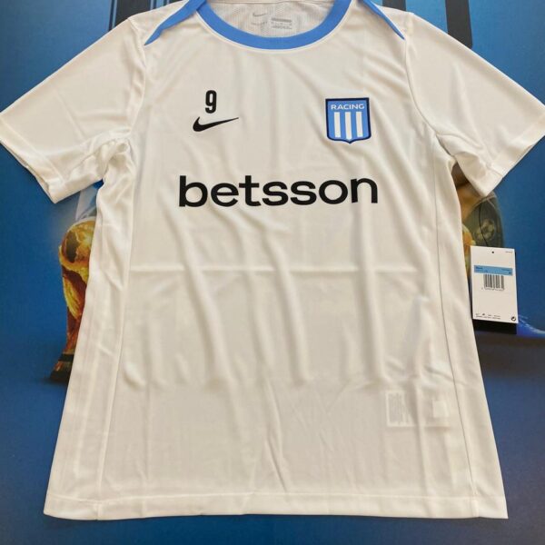 Camiseta de entrenamiento blanca de racing 2026 talles M