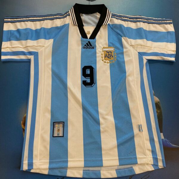 Camiseta de la selección Argentina año 1998 9 Batistuta talle M