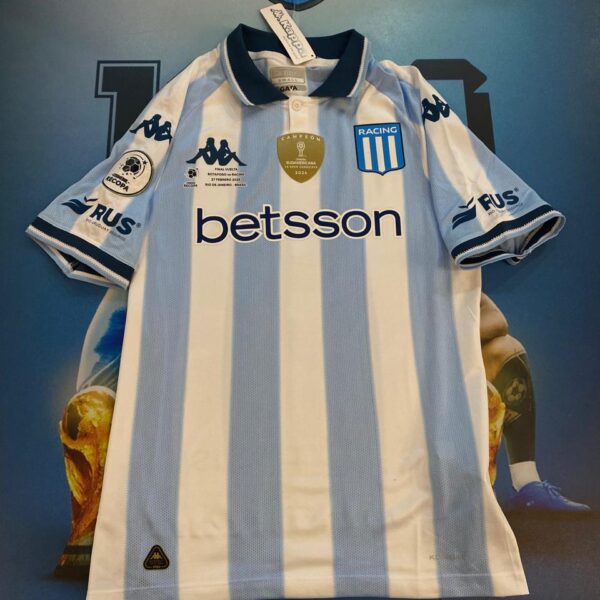 Camiseta de Racing Club final recopa 2025 vs Botafogo 9 Martinez talle S