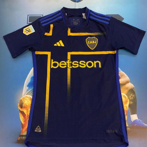 Camiseta alternativa de Boca Juniors versión jugador 21 Fernandez talle XS