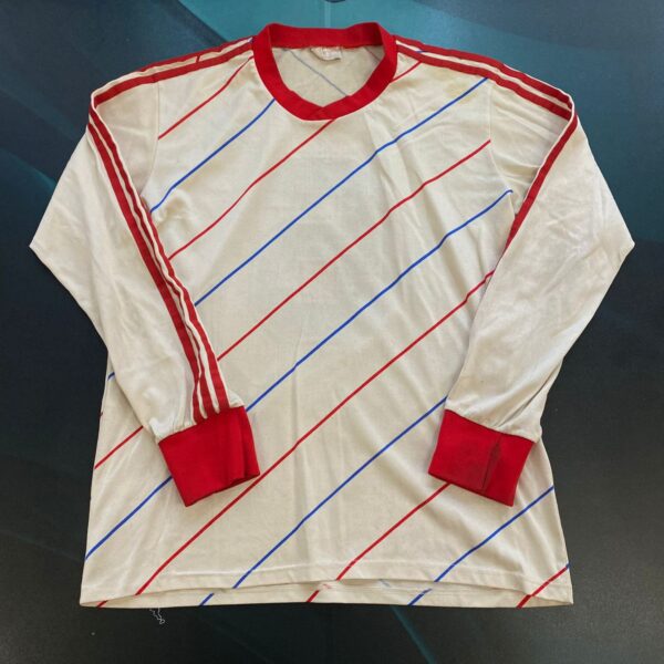 Camiseta mangas largas alternativa de San Lorenzo años 80 6 nro pintura talle 42