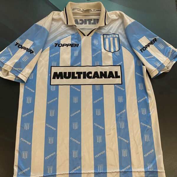 Camiseta de Racing Club torneo de verano 1997 11 nro pintura talle 42
