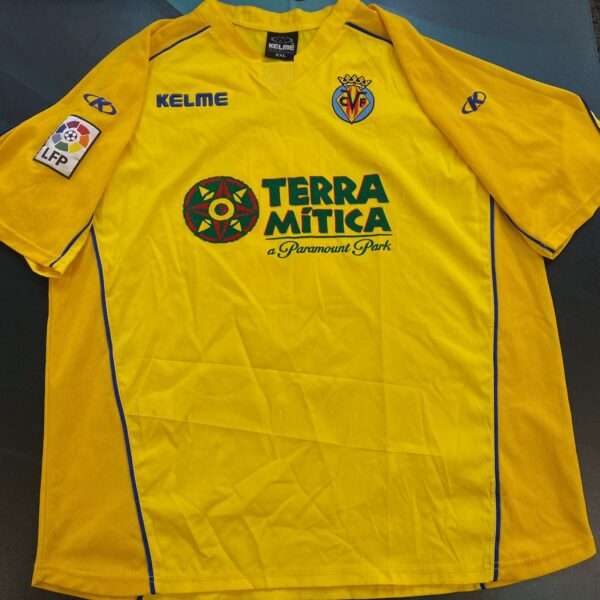 Camiseta del Villarreal 2003 2004 8 Roman talle XXL