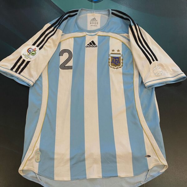 Camiseta de la selección Argentina 2006 2 Ayala talle L