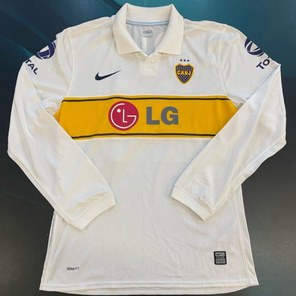 MATCHWORN camiseta de boca alternativa 2009 manga larga usada por krupoviesa 20