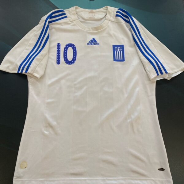 Camiseta de la selección de Grecia 2008 10 Karagounis talle L