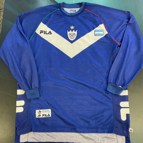 Camiseta de Vélez alternativa año 2001 usada por jairo castillo talle L 18