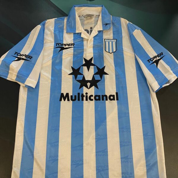 Camiseta de Racing Club 1997 9 Piojo López nro pintura talle 44