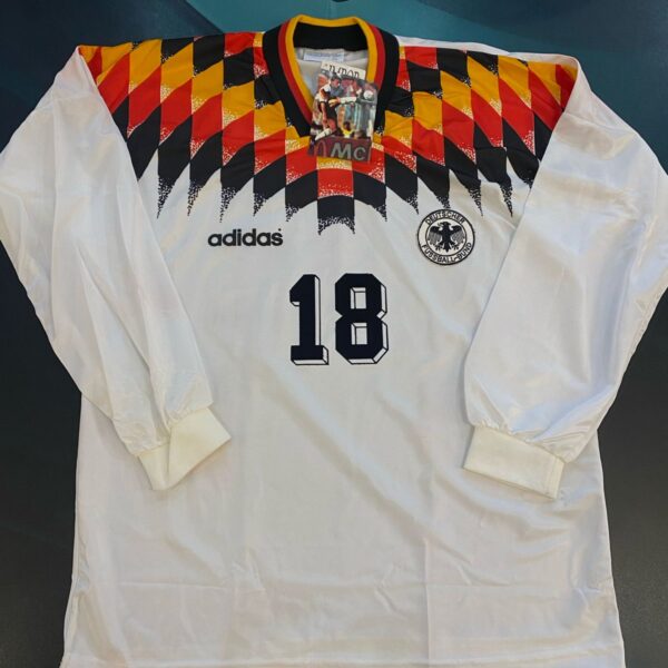 Camiseta mangas largas de la selección de Alemania 1994 18 Klinsmann talle 4