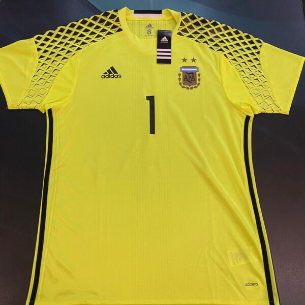 Camiseta de arquero de la selección Argentina 1 Romero talle 8