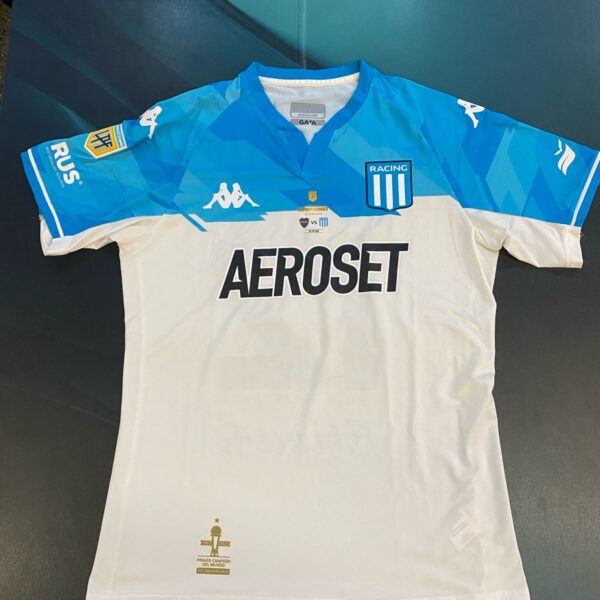 MATCHWORN camiseta de racing vs boca final trofeo de campeones 2022 usada por el jugador 12 prado