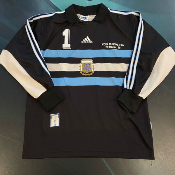 Buzo de arquero de la selección Argentina 1998 1 Roa talle S