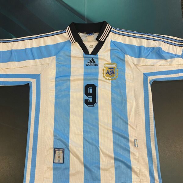 Camiseta de la selección argentina 1998 talle S 9 batistuta