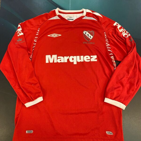 MATCHWORN camiseta de independiente manga larga usada por el  rolfi montenegro vs Racing convirtiendo un gol Talle L.