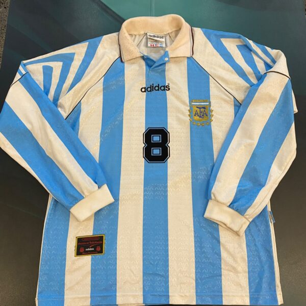 Camiseta de la selección argentina 1997 talle 4 8  riquelme