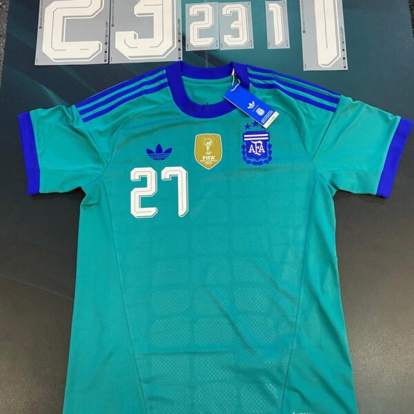 Camiseta de arquero de la selección argentina talle 27 beltran y también con numero y nombre a elección!