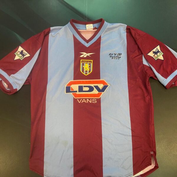 MATCHWORN  Camiseta usada por bartlet final de la FA CUP año 2000 en wembley Aston Villa 0 - Chelsea 1