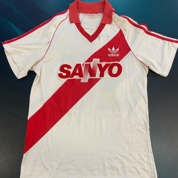 MATCHWORN camiseta titular de river talle 4 año 1992 usada en partido 15